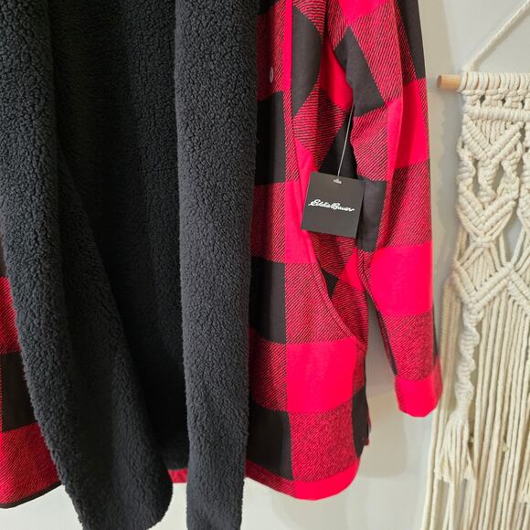 NWT Eddie Bauer Snow Lodge Faux Shearling-Lined Wrap Jacket Size S Small - Picture 5 of 13